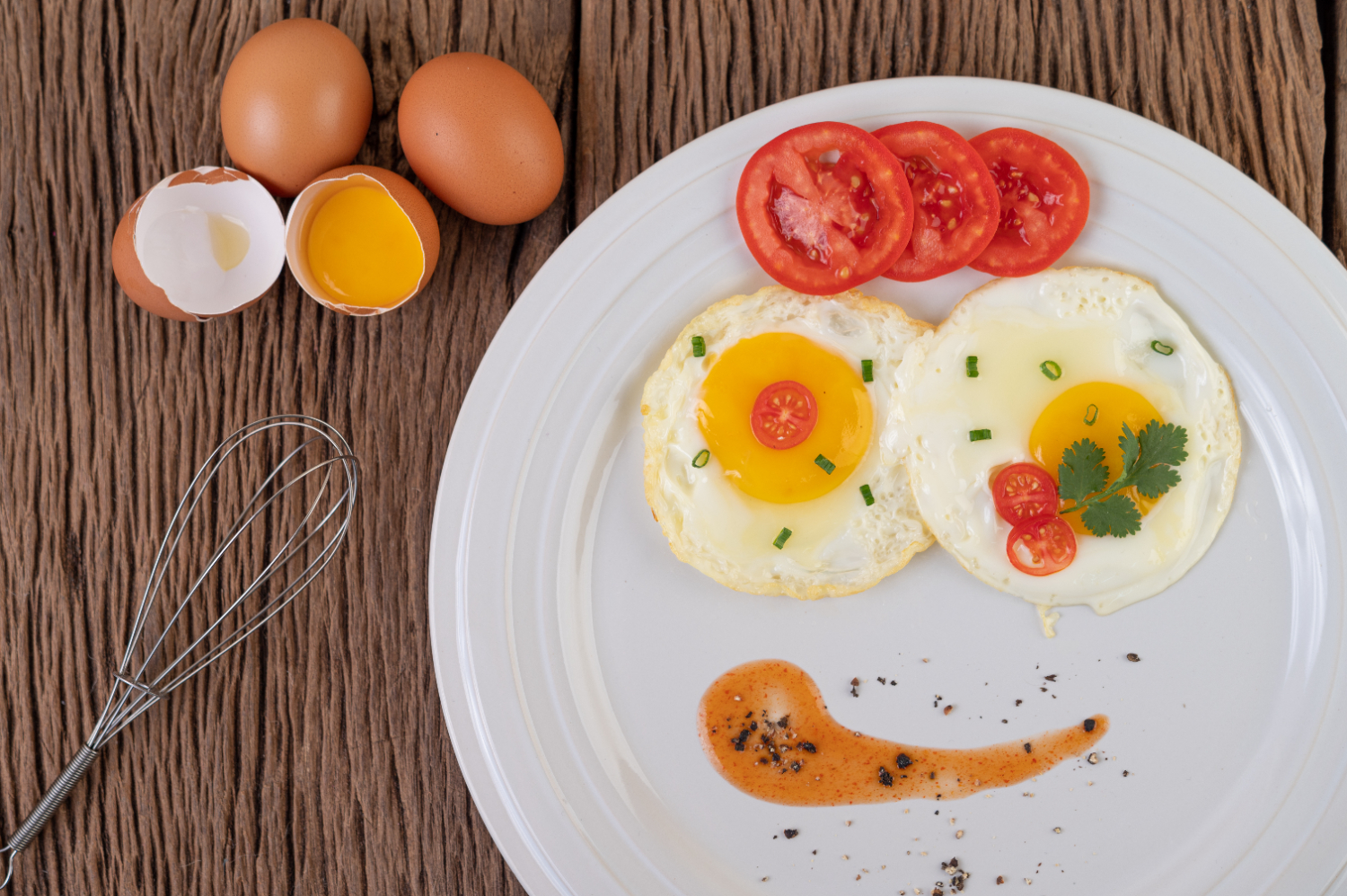 Œufs cuits dans une airfryer