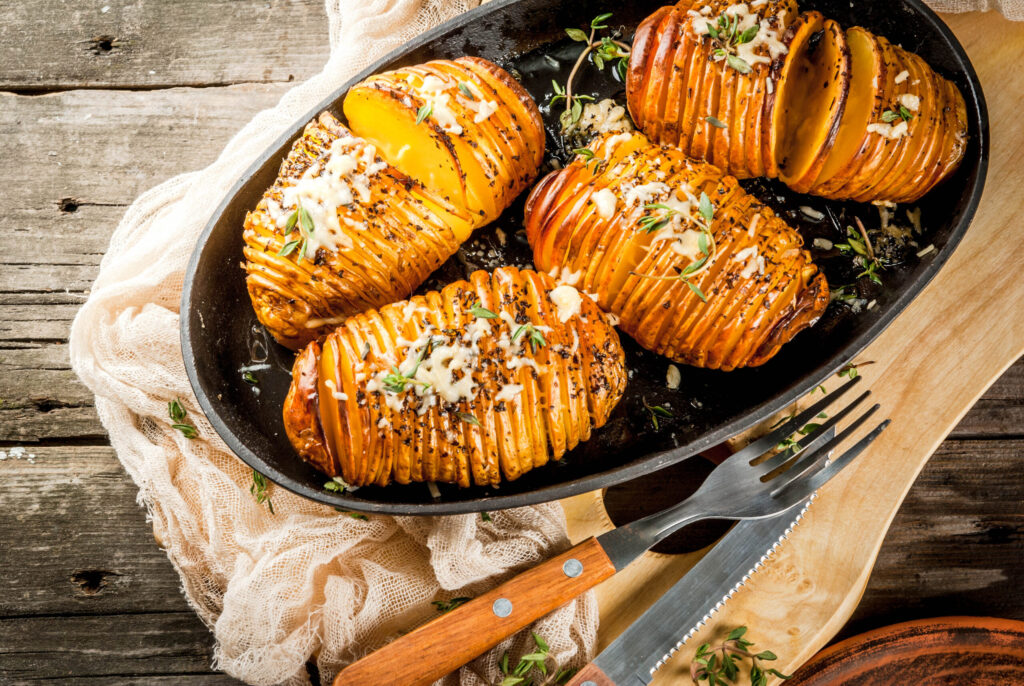 Pommes de terre Hasselback dans l'airfryer | 30 minutes